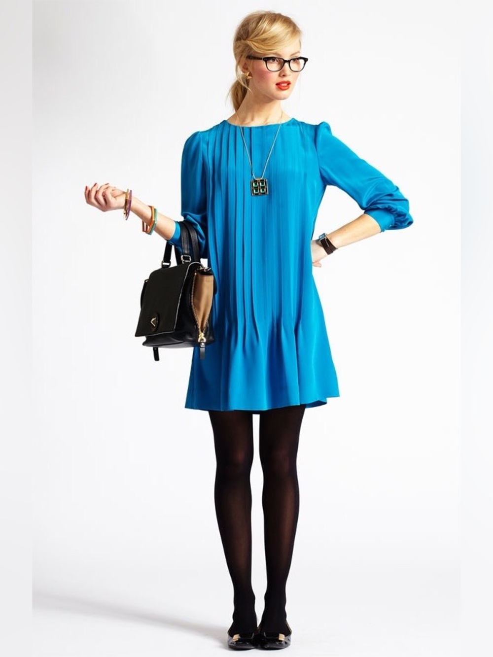 Kate Spade Dress 8 Silk Blue